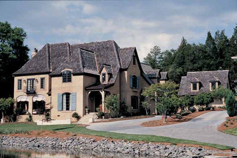 Dream House Plan - Exterior - Front Elevation 3 for European House Plan #453-183 - 4 bed, 3.5 bath