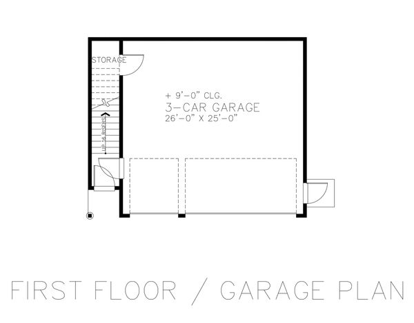 Home Plan - Detached Garage 