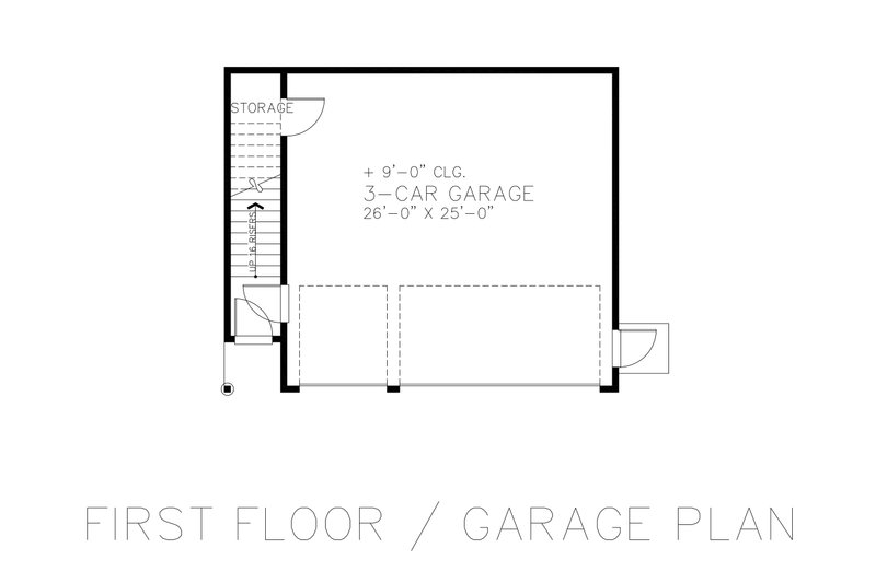 Home Plan - Detached Garage 