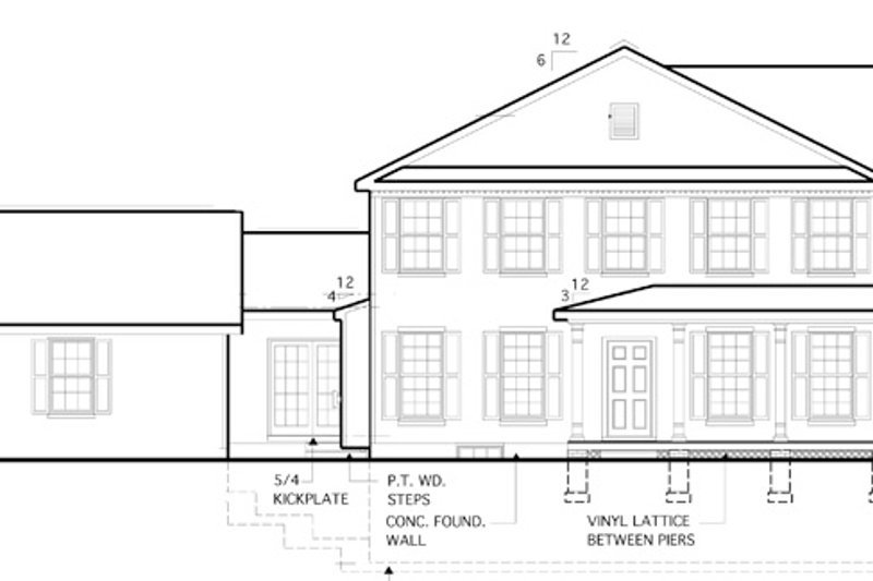 Home Plan - Exterior - Other Elevation 1 for Traditional House Plan #1053-53 - 4 bed, 2.5 bath