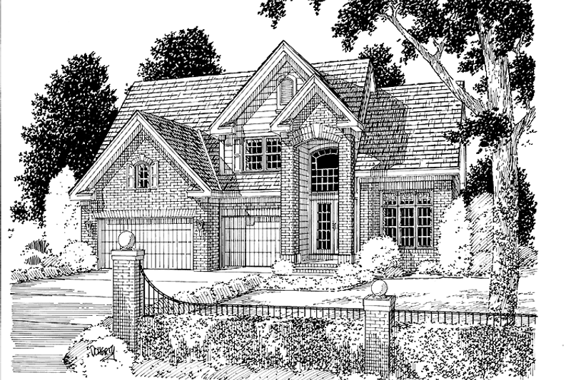 Dream House Plan - Classical Exterior - Front Elevation Plan #513-2097