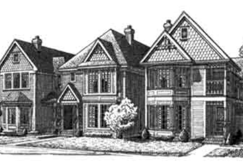 Dream House Plan - Victorian Exterior - Front Elevation Plan #410-336