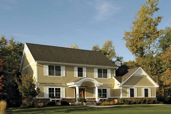 Exterior - Front Elevation 3 for Traditional House Plan #928-68 - 4 bed, 2.5 bath