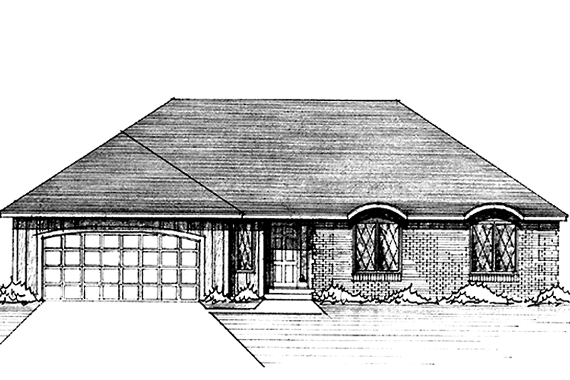 Home Plan - Exterior - Front Elevation 3 for European House Plan #51-804 - 2 bed, 2 bath