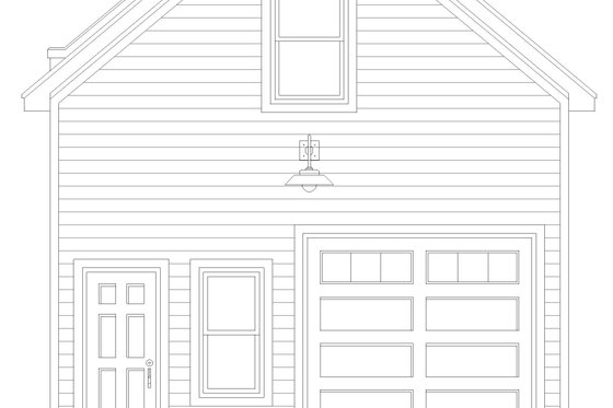Exterior - Front Elevation 3 for Cottage House Plan #932-676, 0 bath
