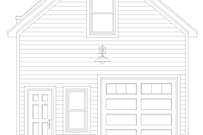 Architectural House Design - Exterior - Front Elevation 3 for Cottage House Plan #932-676, 0 bath