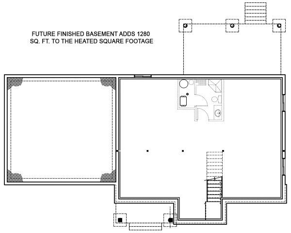 House Plan Design - Optional Basement