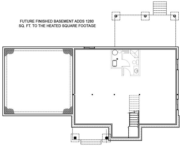 Architectural House Design - Optional Basement