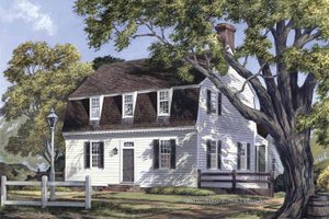 Colonial Exterior - Front Elevation Plan #137-342