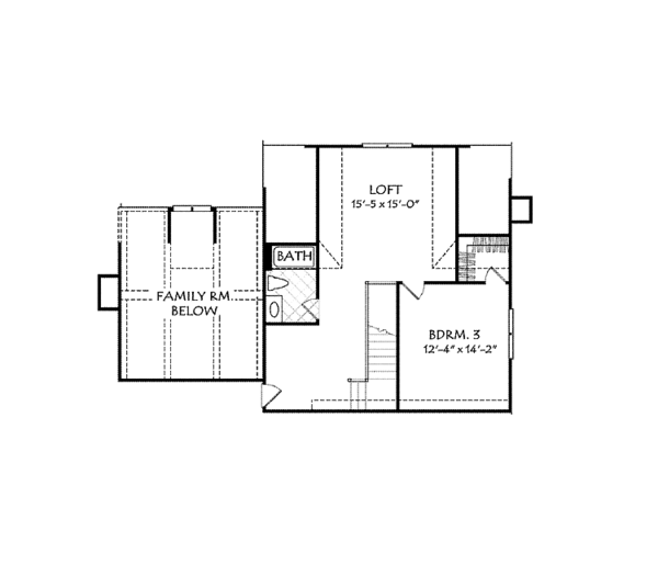 Home Plan - Colonial Floor Plan - Upper Floor Plan #927-945