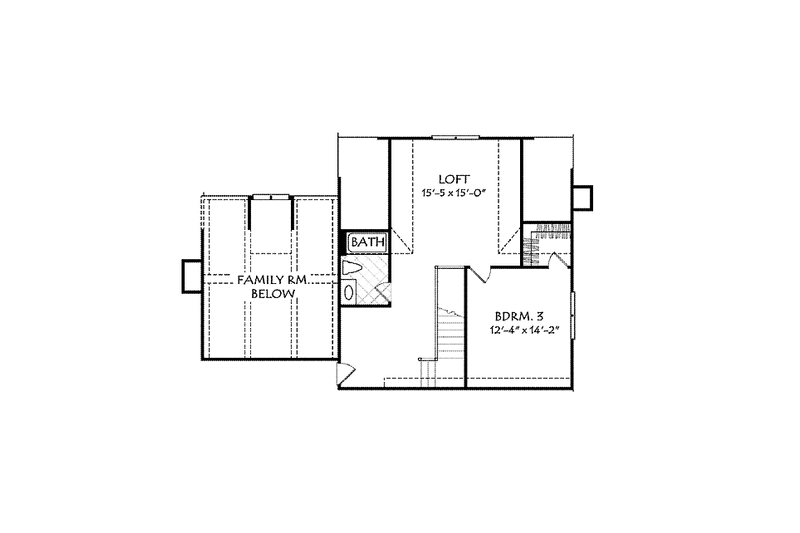 House Blueprint - Floor Plan - Upper Floor for Colonial House Plan #927-945 - 3 bed, 3.5 bath