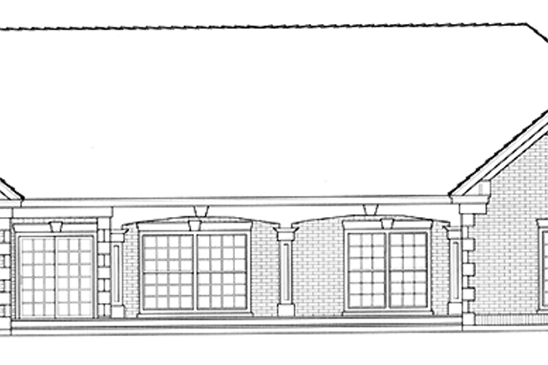 Dream House Plan - Exterior - Rear Elevation for Country House Plan #1037-10 - 3 bed, 2.5 bath