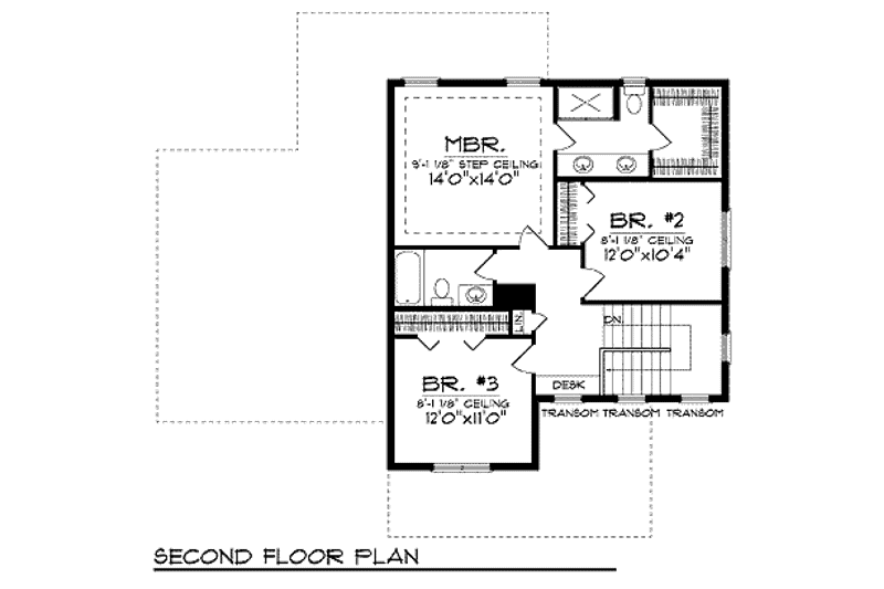 House Plan Design - Floor Plan - Upper Floor for Traditional House Plan #70-917 - 3 bed, 2.5 bath