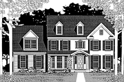 Colonial Style House Plan - 4 Beds 2.5 Baths 2765 Sq/Ft Plan #1053-10 