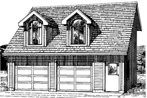 House Plan Design - Exterior - Front Elevation House Plan #47-1078 - 1 bed, 1 bath