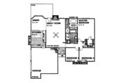 Contemporary Style House Plan - 3 Beds 2 Baths 1646 Sq/Ft Plan #30-299 
