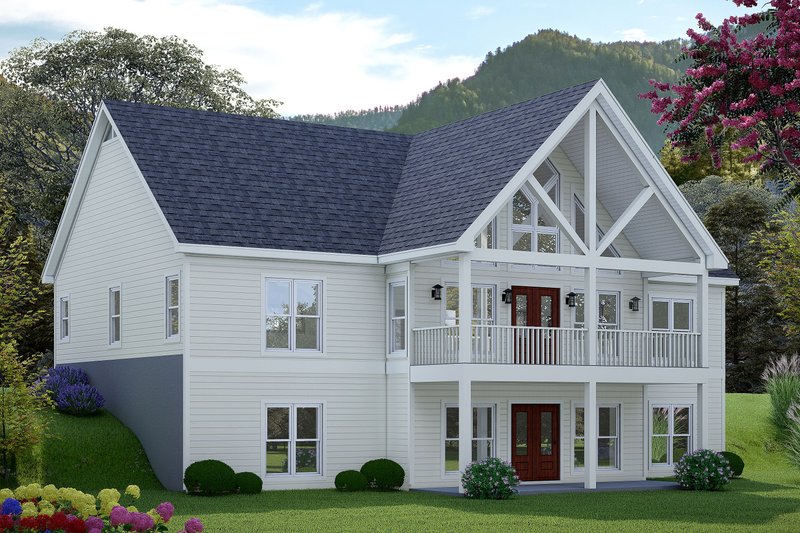 House Design - Exterior - Other Elevation for Southern House Plan #932-1082 - 2 bed, 2 bath