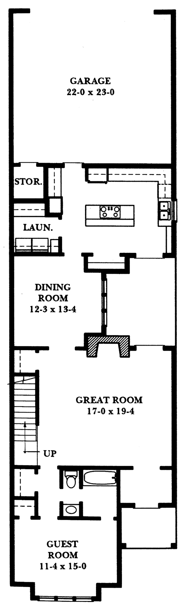 House Design - Mediterranean Floor Plan - Main Floor Plan #1047-35