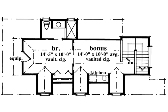 Floor Plan - Other Floor for Country House Plan #930-84, 1 bath