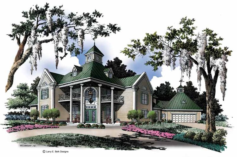 House Design - Exterior - Front Elevation 3 for Classical House Plan #952-123 - 4 bed, 4.5 bath