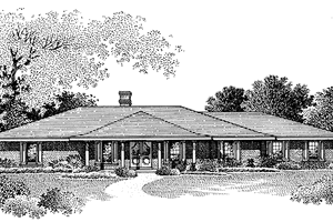 Dream House Plan - Exterior - Front Elevation for Country House Plan #45-461 - 4 bed, 2.5 bath