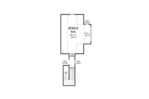 Floor Plan - Other Floor for Ranch House Plan #929-1016 - 4 bed, 3 bath