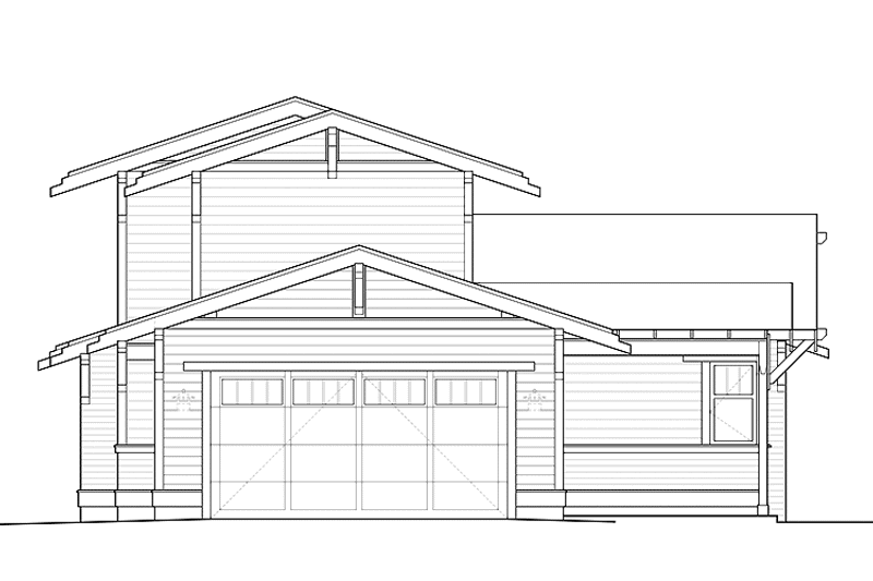 Architectural House Design - Exterior - Rear Elevation for Craftsman House Plan #895-71 - 4 bed, 3 bath