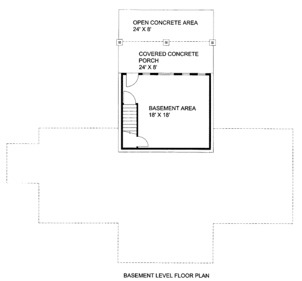 Dream House Plan - Bungalow Floor Plan - Lower Floor Plan #117-685