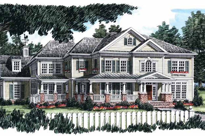 Home Plan - Classical Exterior - Front Elevation Plan #927-845