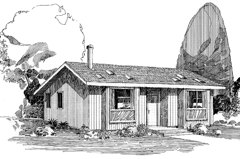 Dream House Plan - Bungalow Exterior - Front Elevation Plan #60-899