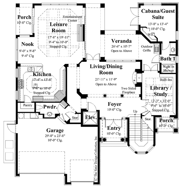 Country Floor Plan - Main Floor Plan #930-281