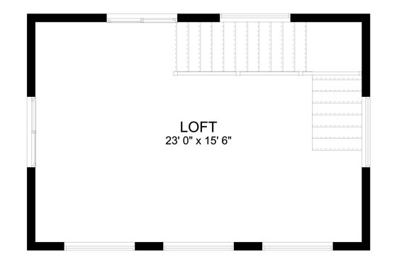 Floor Plan - Upper Floor for Traditional House Plan #1060-150, 0 bath