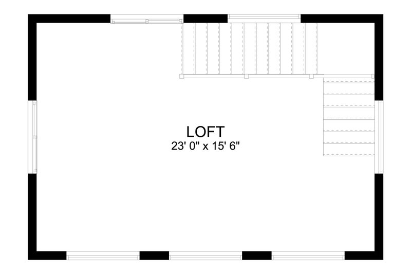 Architectural House Design - Floor Plan - Upper Floor for Traditional House Plan #1060-150, 0 bath