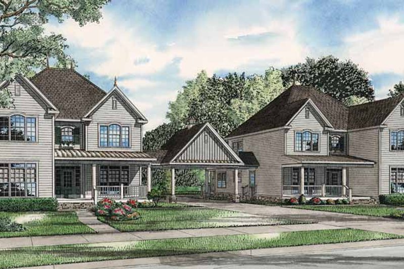House Blueprint - Country Exterior - Front Elevation Plan #17-2818