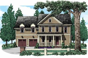 Country Exterior - Front Elevation Plan #927-946