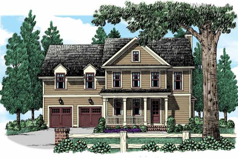 Architectural House Design - Country Exterior - Front Elevation Plan #927-946