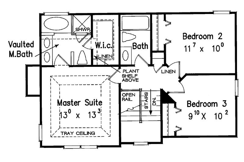Home Plan - Floor Plan - Upper Floor for Country House Plan #927-90 - 3 bed, 2.5 bath
