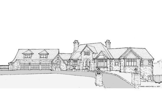 Exterior - Front Elevation 3 for Country House Plan #928-99 - 3 bed, 2.5 bath