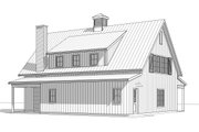 Barndominium Style House Plan - 4 Beds 2.5 Baths 2790 Sq/Ft Plan #1114-72 Exterior 