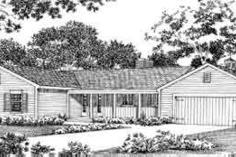 Architectural House Design - Colonial Exterior - Front Elevation Plan #72-315