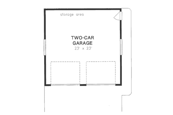 Floor Plan - Main Floor for Traditional House Plan #18-9273, 0 bath