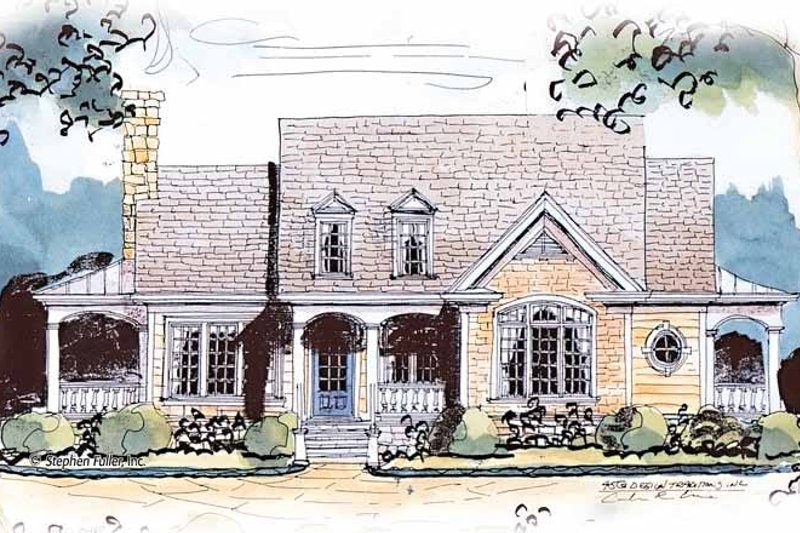 Dream House Plan - Country Exterior - Front Elevation Plan #429-430