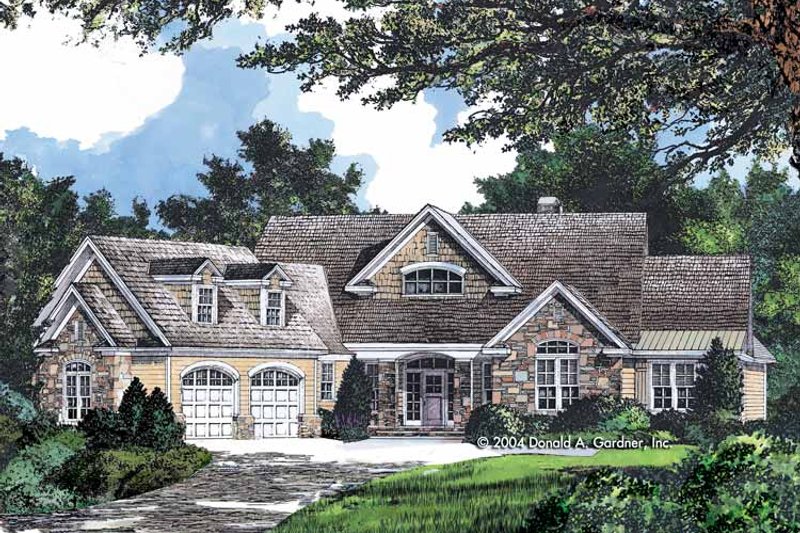 Home Plan - Exterior - Front Elevation 3 for Craftsman House Plan #929-742 - 4 bed, 3 bath