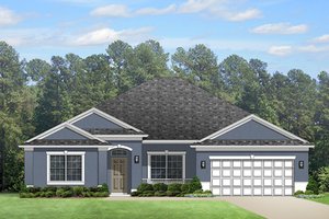Colonial Exterior - Front Elevation Plan #1058-124