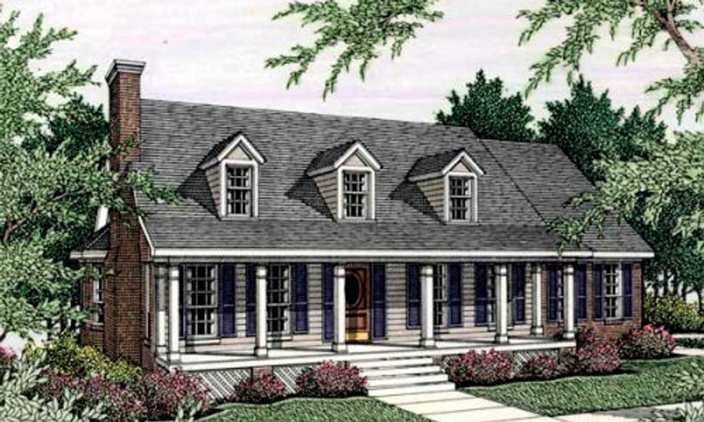 Southern Style House Plan - 3 Beds 2 Baths 1625 Sq/Ft Plan #406-253 ...