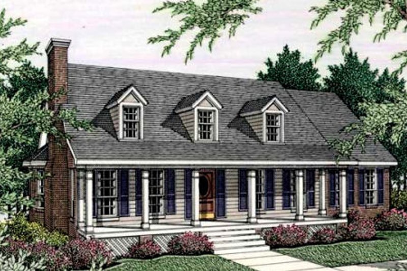 Southern Style House Plan - 3 Beds 2 Baths 1625 Sq/Ft Plan #406-253