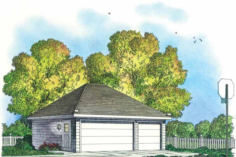 Dream House Plan - Exterior - Front Elevation 3 for Colonial House Plan #1016-86, 0 bath