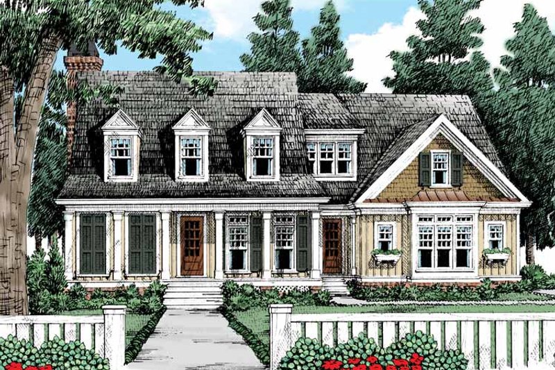 Dream House Plan - Country Exterior - Front Elevation Plan #927-424
