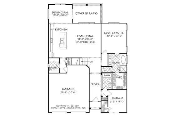 Floor Plan - Main Floor for Traditional House Plan #927-971 - 4 bed, 3 bath