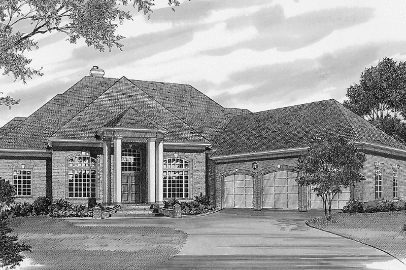 Architectural House Design - Traditional Exterior - Front Elevation Plan #453-159